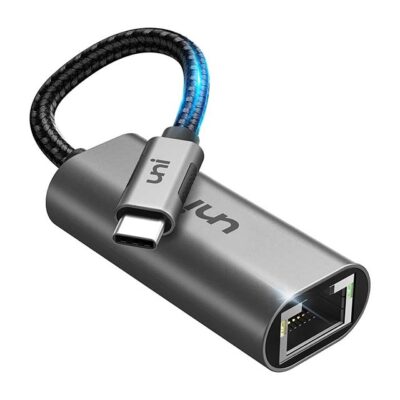 uni USB C to Ethernet Adapter – Driver Free RJ45 to USB C [Thunderbolt 3/4 Compatible] – 1Gbps Type-C Gigabit Ethernet LAN Network Adapter for MacBook Pro/Air, iPhone 15 Pro/Max, Dell XPS, Galaxy S8-S23