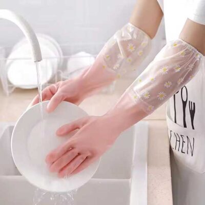 Waterproof Housework Cleaning Gloves – Durable Latex Gloves for Kitchen, Dishwashing, Laundry, and Household Cleaning
