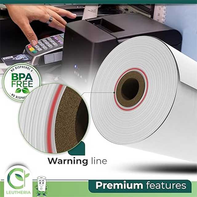 100 Rolls Thermal Paper for Blue Cards
