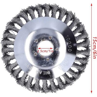 6 Inch Heavy Duty Steel Wire Weed Trimmer Head Replacement