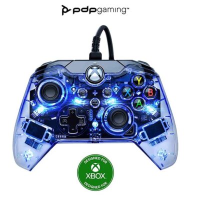 Afterglow LED Wired Game Controller – RGB Hue Lights, Dual Vibration, USB & Audio Controls for Xbox Series X|S, Xbox One & PC Gaming