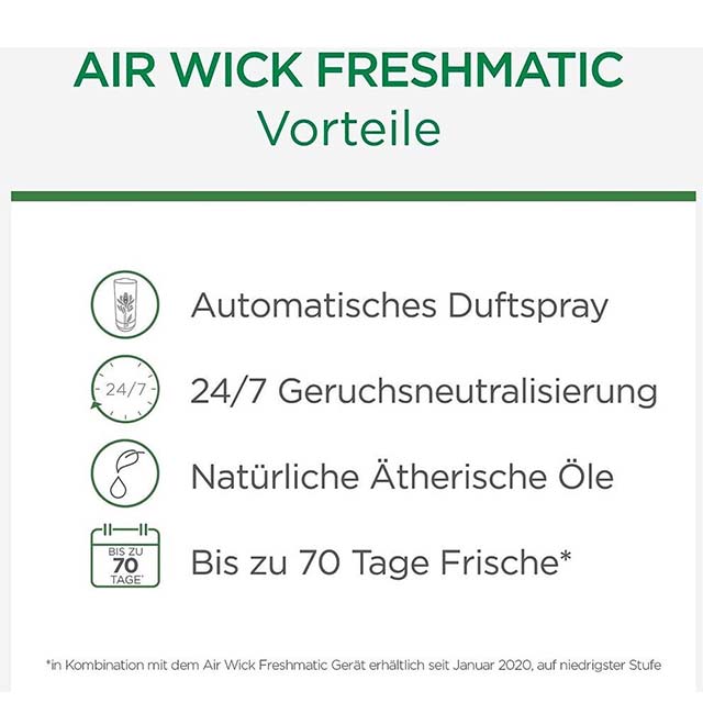 Air Wick Freshmatic Max Silk & Lily Refill 250ml – Long-Lasting Automatic Home Air Freshener