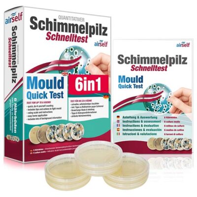 Airself Schimmelpilz Schnelltest – Rapid Mould Quick Test Detection Kit for Home, Office & Indoor Air Quality