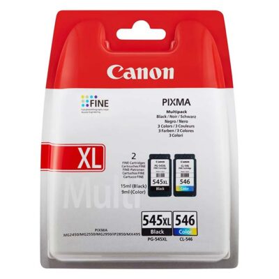 Canon Genuine Ink Multipack – PG-545XL & CL-546 Printer Ink Cartridges (2-Pack)