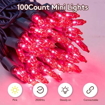 19.6ft 120V UL Certified Christmas String Lights – Incandescent Mini Lights for Indoor/Outdoor Weddings, Parties, Home, Garden, Patio & Store Décor