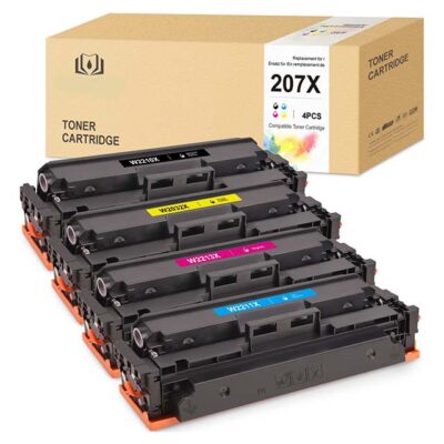 Compatible Toner Cartridge 207X for HP Color LaserJet Pro MFP M283fdw/M255dw – No Chip Replacement (Fits HP 207X, 207A, W2210A)