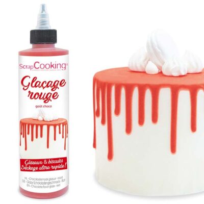 Decadent Red Drip Cake with Rich Chocolate Glaze – Perfect Celebration Dessert