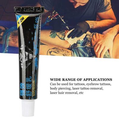 Derma 10g Tattoo Anesthetic Cream – Fast-Acting Numbing Cream for Tattoo, Microblading, Piercing, Microneedling & Hair Removal Procedures