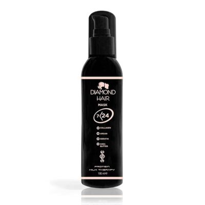 Diamond Keratin Hair Straightening Treatment with Shea Butter, Argan Oil & Collagen – Nourishing Hair Mask for Dry, Shiny, Heat-Protected Smooth Hair