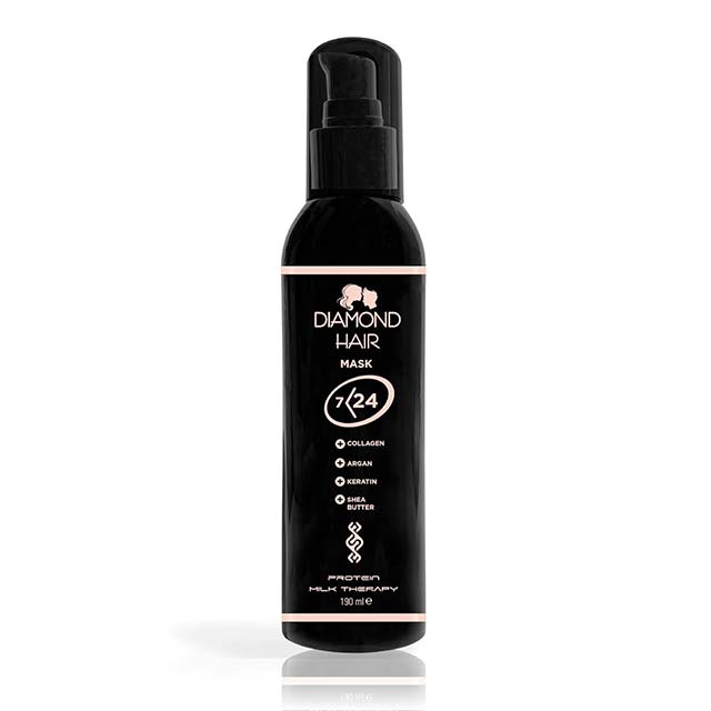 Diamond Keratin Hair Straightening Treatment with Shea Butter, Argan Oil & Collagen – Nourishing Hair Mask for Dry, Shiny, Heat-Protected Smooth Hair