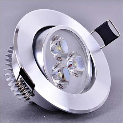 Downlight LED Ceiling Lamp – 3W/5W/7W Recessed Round LED Spotlight, Cool White 6000K, 220V/110V (3W Non-Dimmable Option)