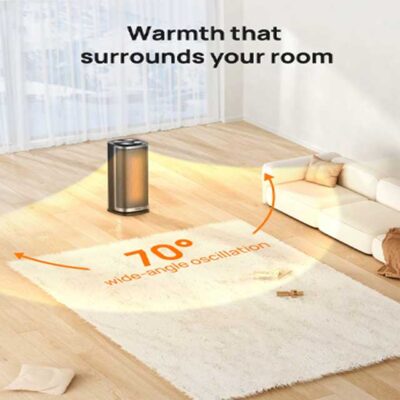 Dreo Solaris Slim H2 Space Heater – Energy Efficient, Sleek Home & Office Heating Solution