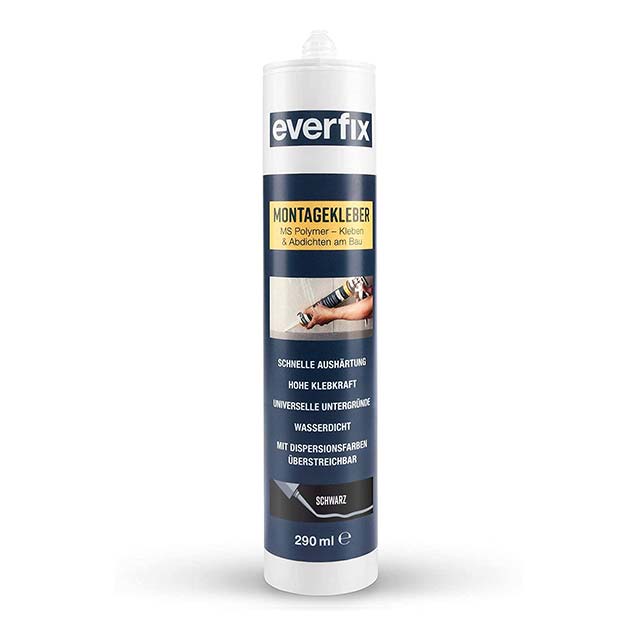 Everfix 290ml Ultra-Strong Assembly Glue – Heavy-Duty Interior & Exterior Construction Adhesive for Metal, Wood, Tiles, Sealing & Bonding