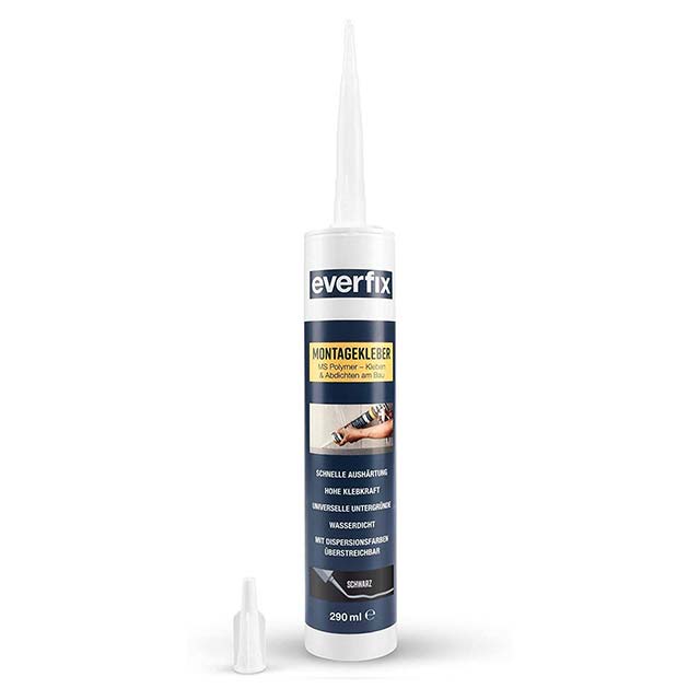 Everfix 290ml Ultra-Strong Assembly Glue – Heavy-Duty Interior & Exterior Construction Adhesive for Metal, Wood, Tiles, Sealing & Bonding