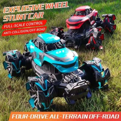 Explosive Wheel RC Car 1:12 – High Speed 2.4G 4WD Off-Road Stunt & Climbing Remote Control Vehicle Toy for Boys & Kids