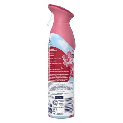 Febreze Thai Orchid Air Freshener Aerosol – 6 Pack (300ml Each) – 2X Longer Lasting Odor Eliminator with a Pleasant, Light Fresh Scent