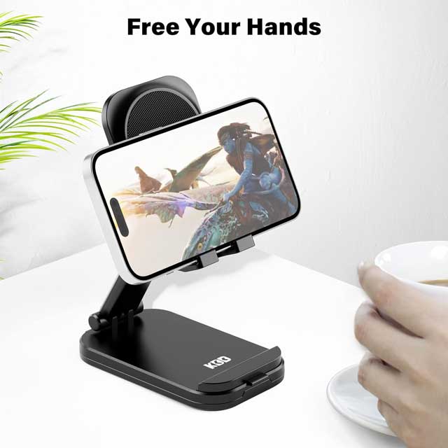 KDD Adjustable Gooseneck Tablet Holder & iPad Stand β Flexible Arm Cell Phone & Tablet Mount for Desk & Bed with Headphone Hanger