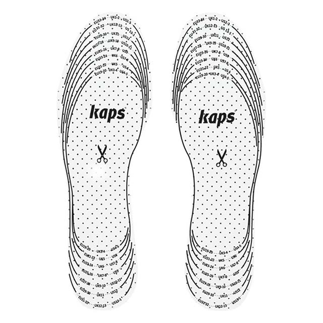 Kaps Frotte Kids European Extra Comfortable Shoe Insoles – Shock & Sweat Absorbing Terry Cloth, Custom Cut-to-Fit Replacement/Add-On Soles for Kids