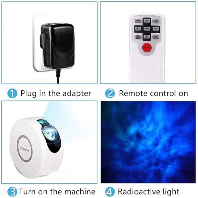 LED Galaxy & Star Night Light Projector