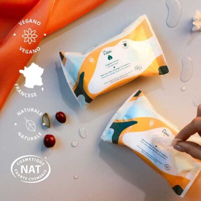 MY LUBIE Natural & Soothing Intimate Wipes – 14-Pack Odour-Free, Soft & Disposable Toilet Wipes with Cranberry, Orange Blossom & Aloe Vera in a Compact Package