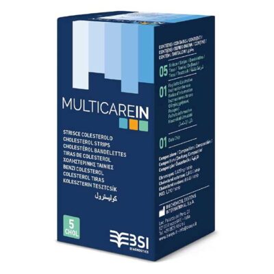MultiCare IN Cholesterol Test Strips - 5-Pack | Accurate At-Home Cholesterol Monitoring Kit