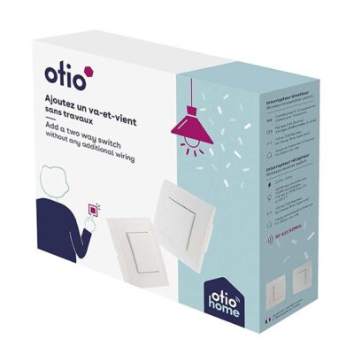 Otio Wireless Two-Way Switch – 100m Range Smart LED & Halogen Bulb Controller for Home Lighting