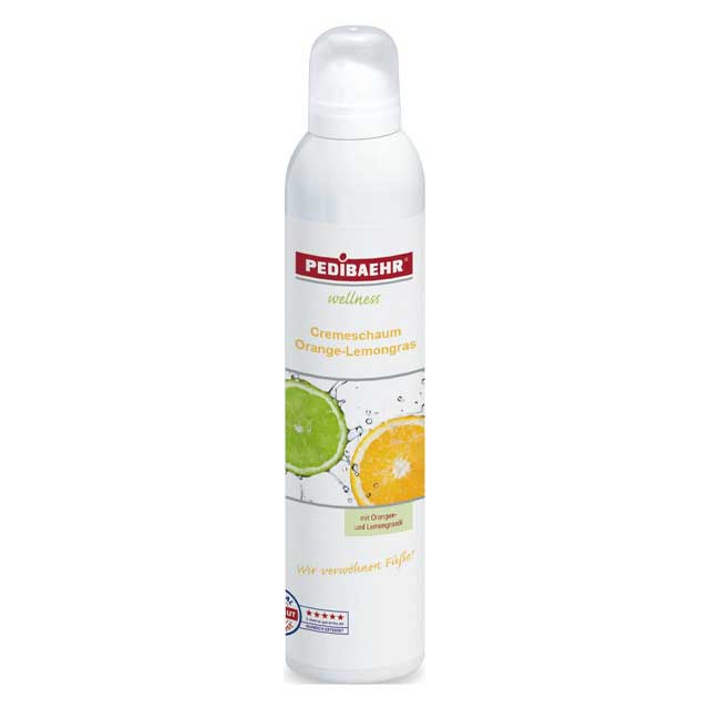 PEDIBAEHR Vegan Cream Foam with Orange‑Lemongrass – 300ml Natural Wellness Skincare (SKU 10012)