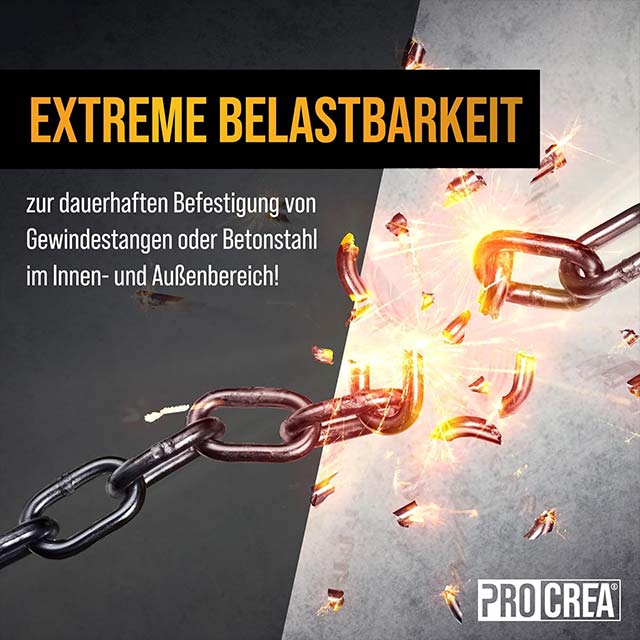 PROCREA® Injection Mortar "Ankerfix" – 2x Premium Mixers, High-Performance Assembly & Composite Mortar with 2K Adhesive and Liquid Dowels for Medium‑Heavy Loads (Indoor & Outdoor)