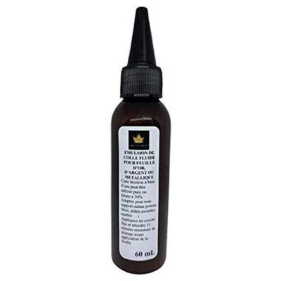 Premium 60ml Liquid Glue Emulsion Adhesive for Gold, Silver & Metallic Leaf Applications