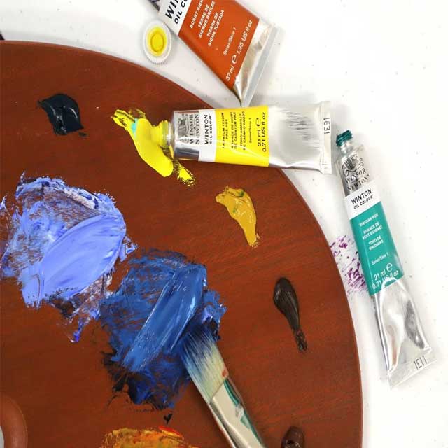 Winsor & Newton Winton Oil Color Paint Set – 10 x 37ml Tubes (1.25 Fl Oz) | Artist-Quality Oil Paints for Beginners & Professionals | Rich Pigments, Smooth Application – Starter Set