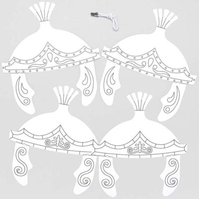 Baker Ross AT736 Roman Centurion Colour-In Helmets – 8-Piece Kids Art & Craft Project Kit