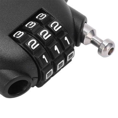 Black Cable Suitcase – Premium Retractable Travel Bag & Backpack with Integrated Wire Lock and Padlock Security