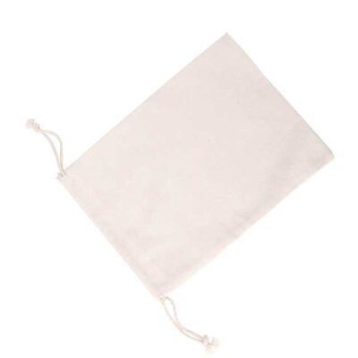 Calico Natural Cotton Drawstring Bag 190x260mm – Eco-Friendly Pouch for Storage & Gifts
