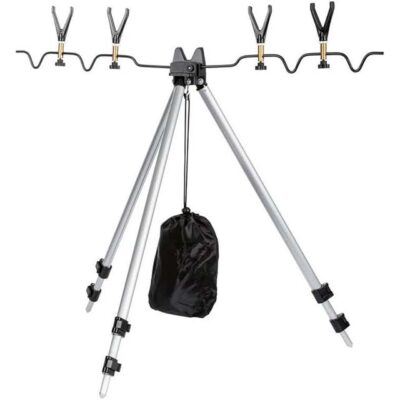 Crivit Aluminium Telescopic Rod Holder – Adjustable Fishing Rod Stand & Feeder Holder