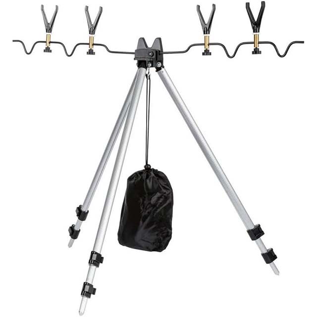 Crivit Aluminium Telescopic Rod Holder – Adjustable Fishing Rod Stand & Feeder Holder