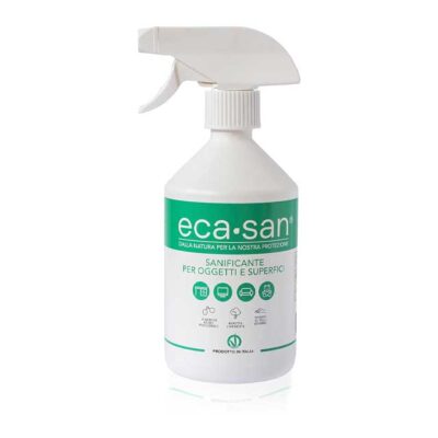 ECASAN Natural Multipurpose Sanitizing Spray – Green & Vegan Disinfectant for Home, Kitchen, Fabrics & Surfaces