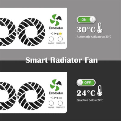 EcoCalm Heating Accessories Fan Booster 3.0 – Energy Efficient Airflow Enhancer for Optimal Home Heating