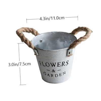 Elegant Iron Planter Handles 2-Pack – Chic Flower Vase Accent for Indoor & Outdoor Decor