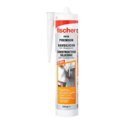 Fischer Premium Construction Silicone 310 ml | High-Performance, Weatherproof Sealant for Home & Industrial Use