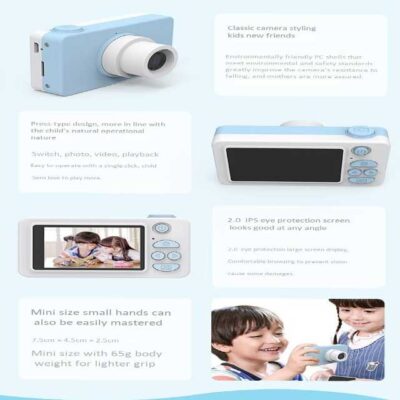 Kids' 8MP Mini Digital Camera – HD Photo SLR Sports Toy, Handheld Portable DV Selfie & Cartoon Gift Camera