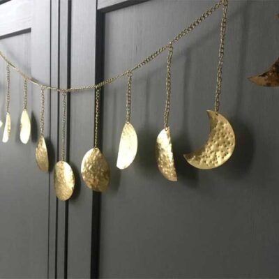 Moon Phase Brass Moon Garland