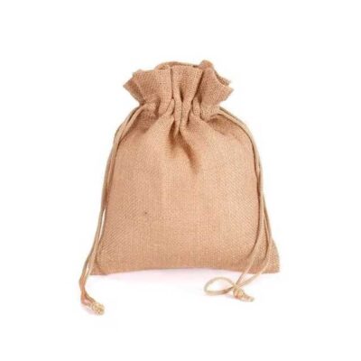 Multipurpose Natural Linen Burlap Jute Pouch – Drawstring Juth Potli Storage Bag for Kitchen, DIY Crafts, Festivals, Gifts, Party Favors, Eid & Wedding Presents, Snacks, Jewelry, and More