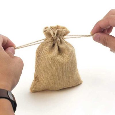 Multipurpose Natural Linen Burlap Jute Pouch – Drawstring Juth Potli Storage Bag for Kitchen, DIY Crafts, Festivals, Gifts, Party Favors, Eid & Wedding Presents, Snacks, Jewelry, and More