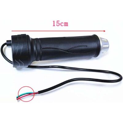 Universal 12V-48V Black Electric Bike Scooter Throttle Handle – No-Brand High-Performance Replacement Control