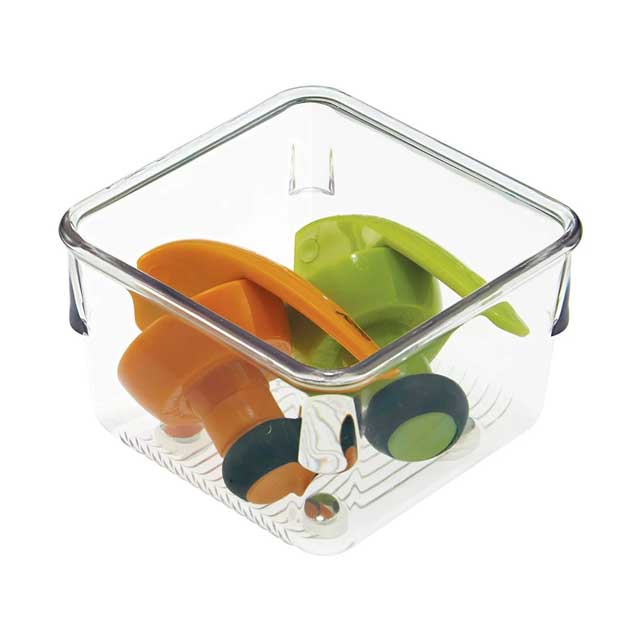 iDesign Linus Plastic Drawer Organizer – Versatile Storage Container for Vanity, Bathroom & Kitchen Drawers