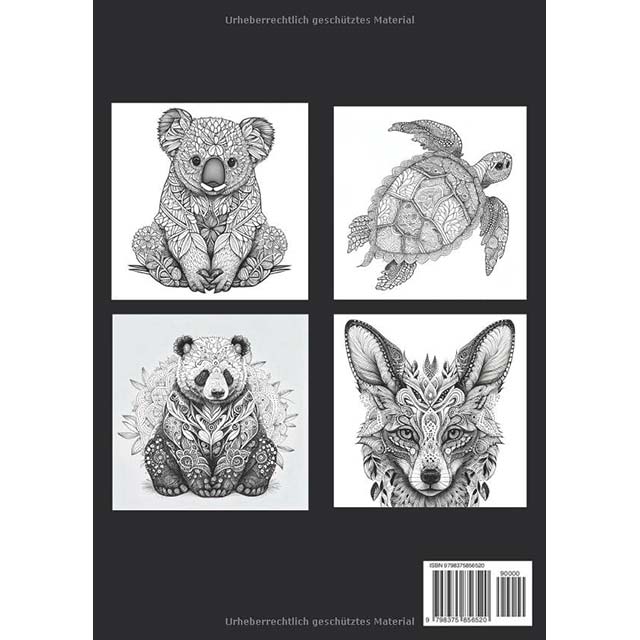 111 Relaxing Animal Mandalas Coloring Book for Adults & Kids (Ages 8+): Unwind, Boost Creativity & Find Stress Relief with High-Quality Designs
