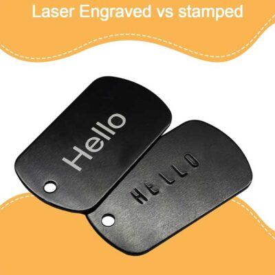 1Pc Aluminum Engraving Blank Dog ID Tag – Round & Rectangle Stamping Tag for DIY Jewelry, Keychain, & Decorative Crafts
