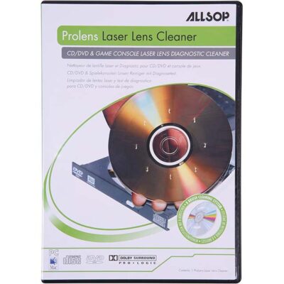 ALLSOP 59147 ProLens Laser Lens Diagnostic Cleaner – Ultimate DVD & CD Cleaning & Diagnostic Solution