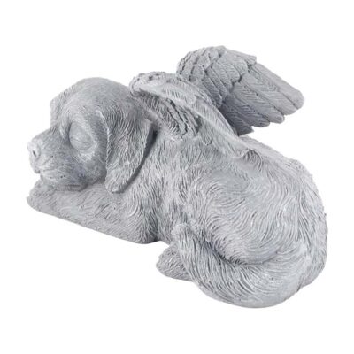 Angel Dog Pet Memorial Statue – Dog Memorial Grave Marker & Tribute for Home, Garden, and Outdoor Tombstone