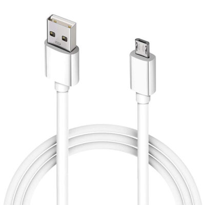 Fast Charge Android Charger Cable – USB to Micro USB 2.0 Charging Cord for Samsung Galaxy S7/S6 Edge, LG Phones, Tablets & Kindle Fire (White)
